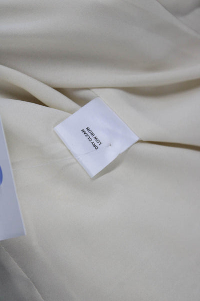 Lafayette 148 New York Womens Basic Cotton Button Long Sleeve Jacket Size 4