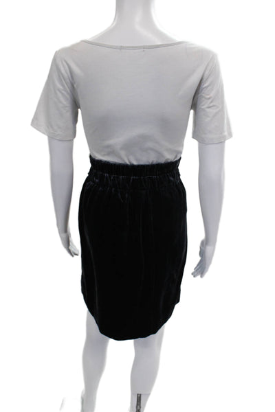 J Crew Women Straight Pencil Skirt Black Knee Length Petite Size PXS