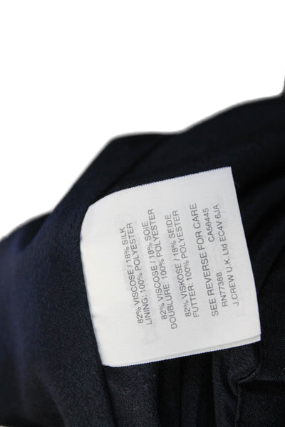 J Crew Women Straight Pencil Skirt Black Knee Length Petite Size PXS