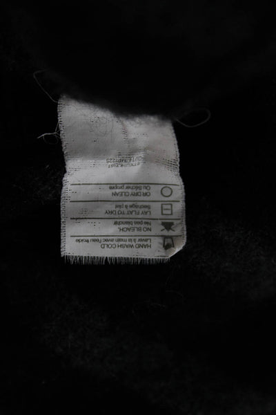 Vince Mens Cashmere Striped Crew Neck Pullover Sweater Black Size XL