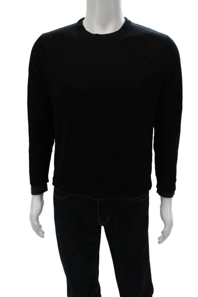 Vince Mens Merino Wool Pullover Sweater Crew Neck Long Sleeve Size L