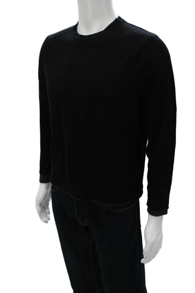 Vince Mens Merino Wool Pullover Sweater Crew Neck Long Sleeve Size L