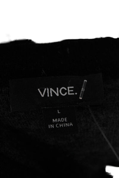 Vince Mens Merino Wool Pullover Sweater Crew Neck Long Sleeve Size L
