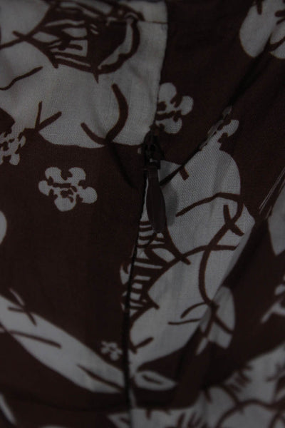 The Great Womens Sundress Floral Cotton V Neck Short Sleeve Zip Knee Size 1