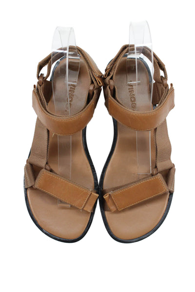 Vince Womens Leather Hiking Slingbacks Sandals Brown Size 5 Medium