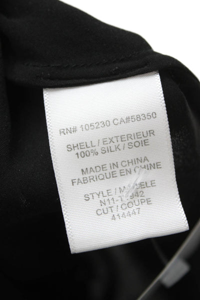 Joie Womens Basic Silk V-Neck Sleeveless Tank Black Pullover Size S