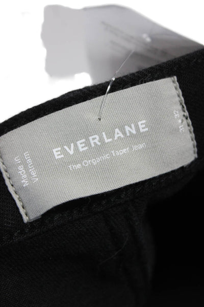 Everlane Mens Tapered Black Jeans Mid Rise Cotton Blend Size 32
