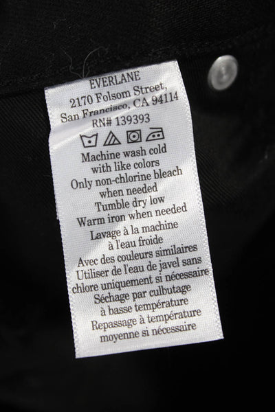 Everlane Mens Tapered Black Jeans Mid Rise Cotton Blend Size 32