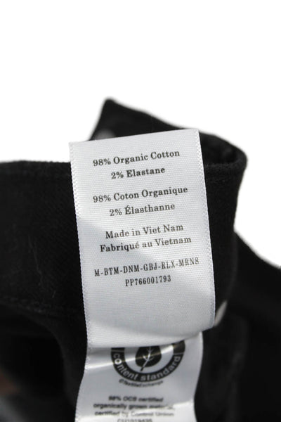Everlane Mens Tapered Black Jeans Mid Rise Cotton Blend Size 32