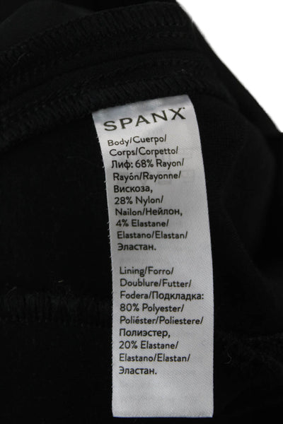 Spanx Womens Dress Pants Black Pull On Rayon Blend Size M