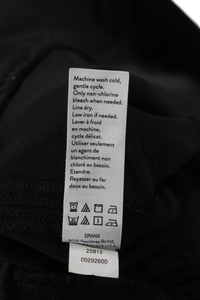 Spanx Womens Dress Pants Black Pull On Rayon Blend Size M