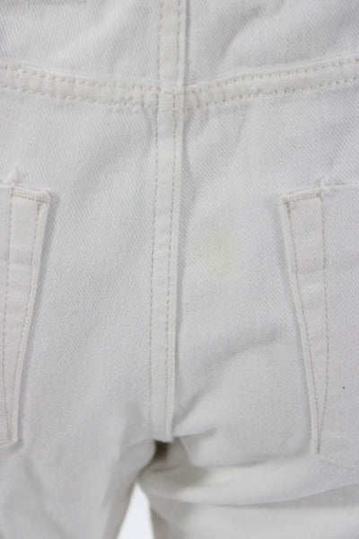 One Teaspoon Womens White High Rise Jogger Pants Drawstring Cotton Size S