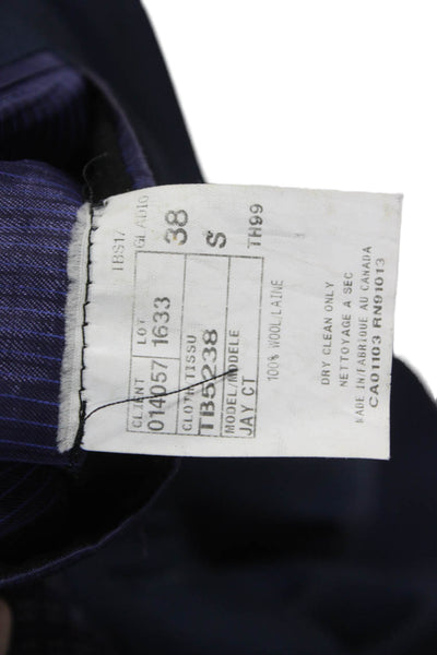 Ted Baker London Mens Wool Plaid Blazer Blue Size 38