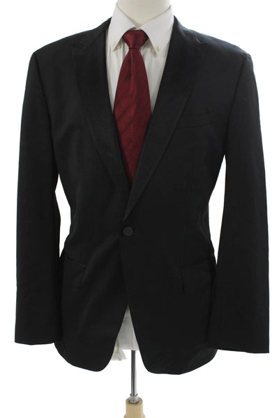 Boss Hugo Boss Mens Black Tuxedo Jacket Virgin Wool Size 42