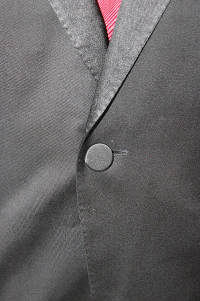 Boss Hugo Boss Mens Black Tuxedo Jacket Virgin Wool Size 42