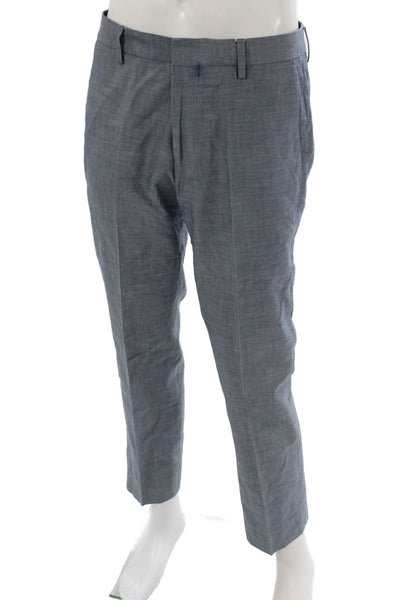 Bonobos Mens Dress Pants Blue Cotton Button Size 32