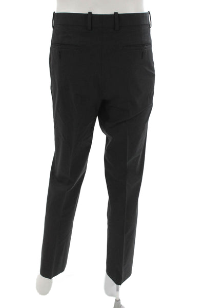 Theory Mens Dress Pants Black Virgin Wool Zip 32 Inseam Size 34