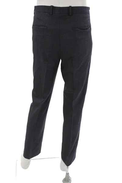 Theory Mens Dress Pants Gray Wool Silk Zip 30 Inseam Size 34
