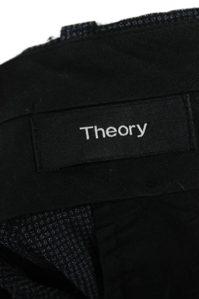 Theory Mens Dress Pants Gray Wool Silk Zip 30 Inseam Size 34