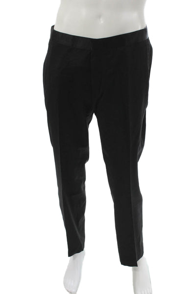 Boss Hugo Boss Mens Tuxedo Pants Black Virgin Wool Size 42