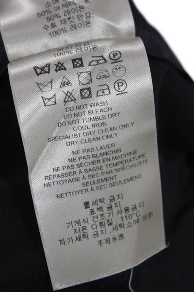 Burberry London Mens Dress Pants Blue Wool Zip Solid Size 54