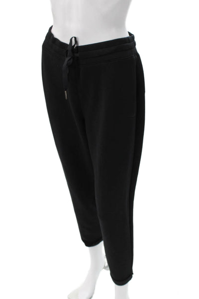 Spanx Women Jogger Pants Black Drawstring AIRESSENTIALS Size M