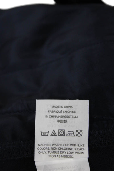 J Crew Womens Dress Pants Blue Polyester Zip Size 8 Tall