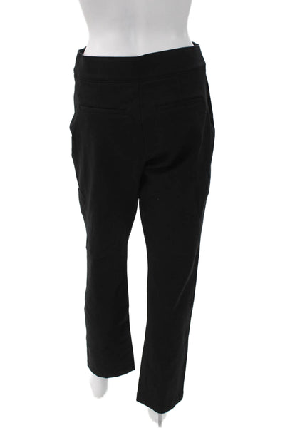 Spanx Womens Dress Pants Black Pull On Rayon Nylon Elastane Size M