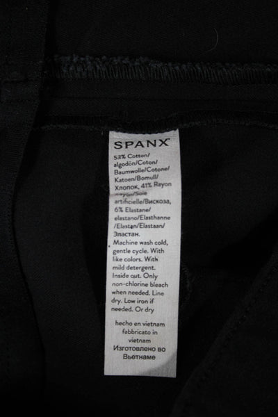 Spanx Women Ankle Pants Black Pull On Size M