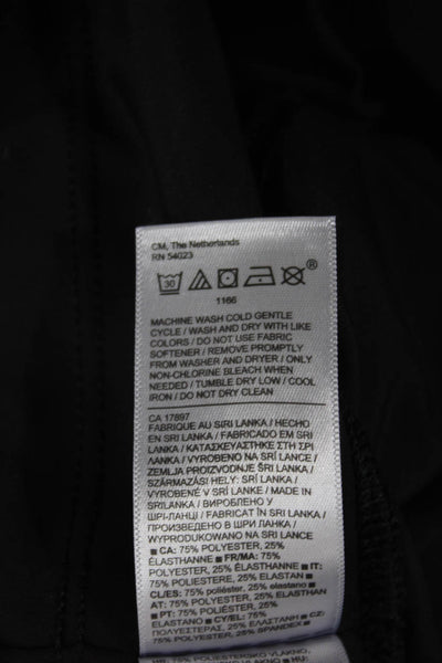 Athleta Women Ankle Leggings Black Polyester Spandex Pull On Size M