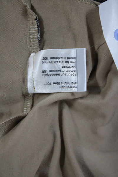 Akris Womens Beige Cotton V Neck Sleeveless Basic Tank Size 8