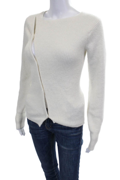 Jacquemus Womens Pullover Ivory Round Neck Long Sleeve Size 38
