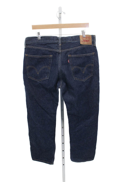 Levi Strauss & Co Mens Straight Jeans Blue Size 36