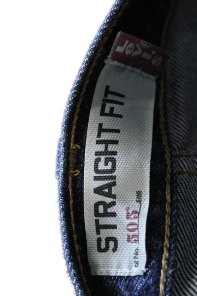 Levi Strauss & Co Mens Straight Jeans Blue Size 36