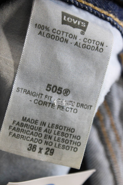 Levi Strauss & Co Mens Straight Jeans Blue Size 36