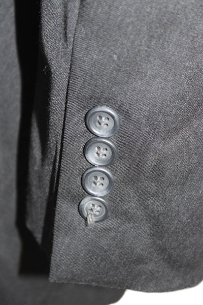 Joseph & Feiss Mens Blazer Suit Jacket Black Wool Button Size 44