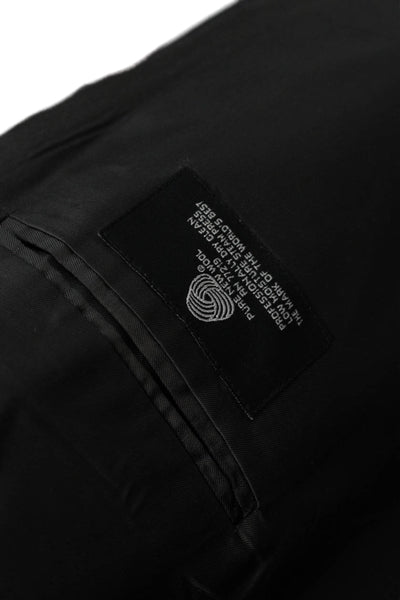 Joseph & Feiss Mens Blazer Suit Jacket Black Wool Button Size 44