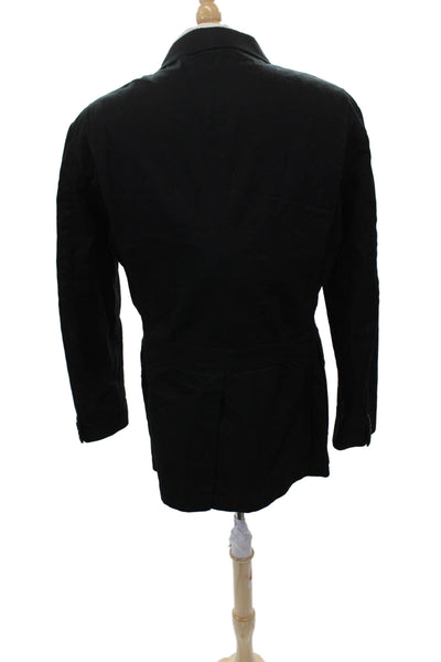 Polo Ralph Lauren Mens Black Cotton Blazer Button Size 42