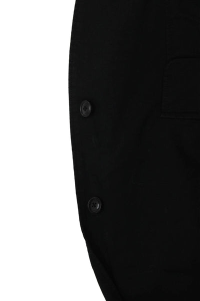 Polo Ralph Lauren Mens Black Cotton Blazer Button Size 42