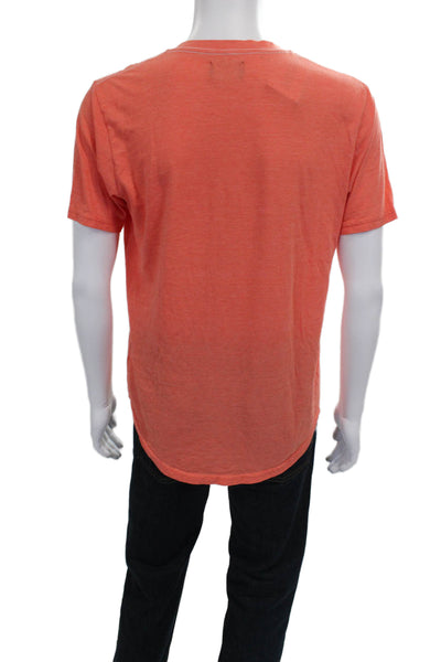 Goodlife Mens Orange Short Sleeve V-Neck Shirt Size L