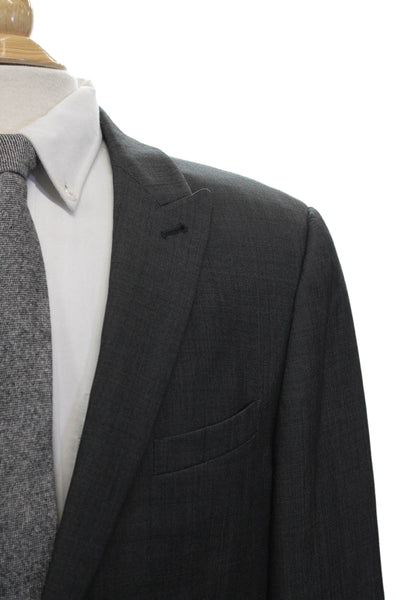 John Varvatos Star USA Mens Wool Gray Blazer Size 42