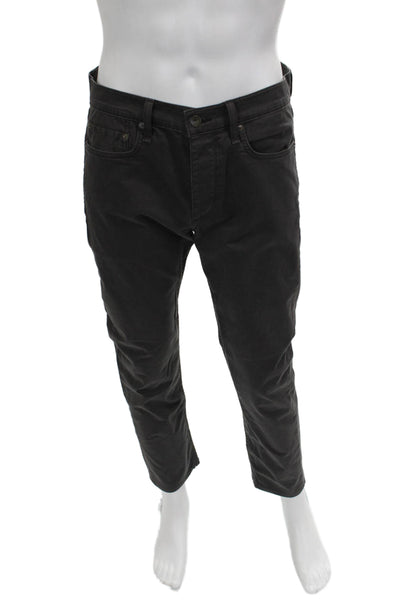Rag & Bone Mens Chino Pants Gray Button Size 32