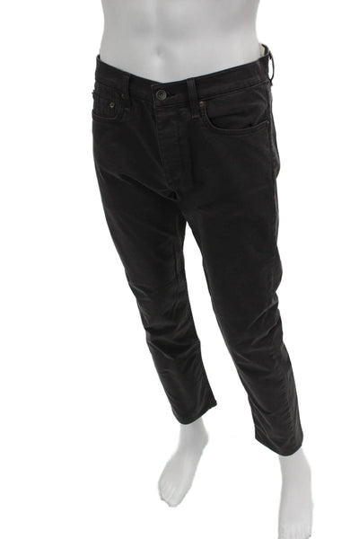 Rag & Bone Mens Chino Pants Gray Button Size 32