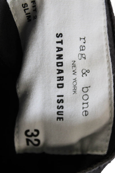Rag & Bone Mens Chino Pants Gray Button Size 32