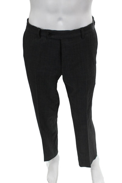 John Varvatos Star USA Mens Dress Pants Gray Wool Size 35