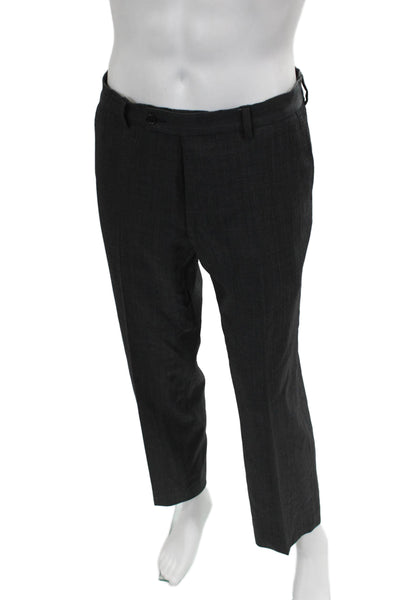 John Varvatos Star USA Mens Dress Pants Gray Wool Size 35