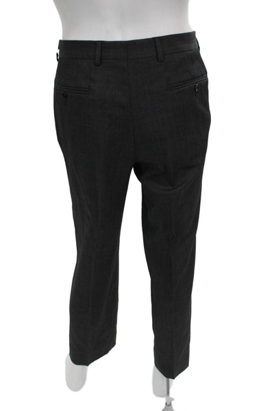 John Varvatos Star USA Mens Dress Pants Gray Wool Size 35