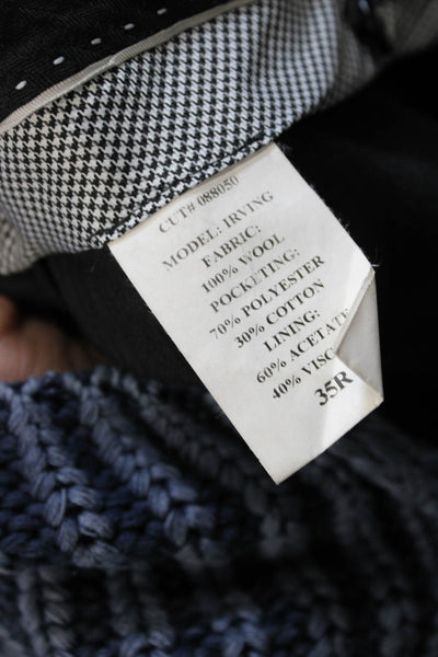 John Varvatos Star USA Mens Dress Pants Gray Wool Size 35