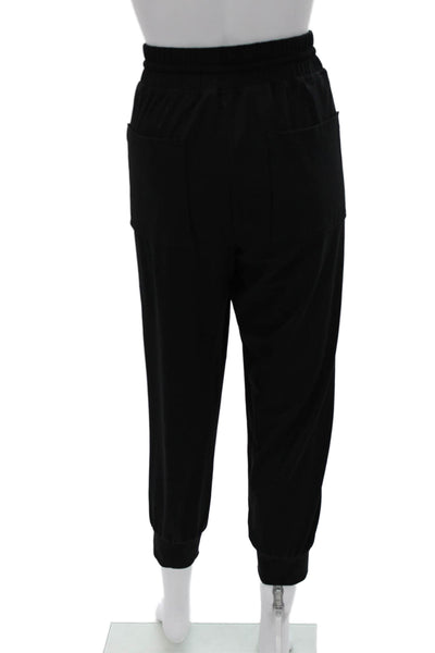 Lou & Grey Womens Black Jogger Pants Drawstring Athleisure Size L