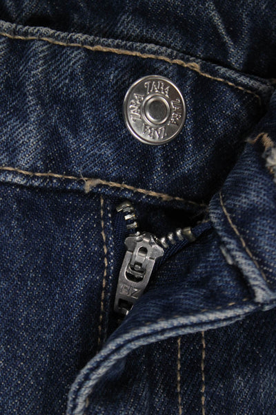 Zara Women High Rise Blue Denim Jeans Size 2